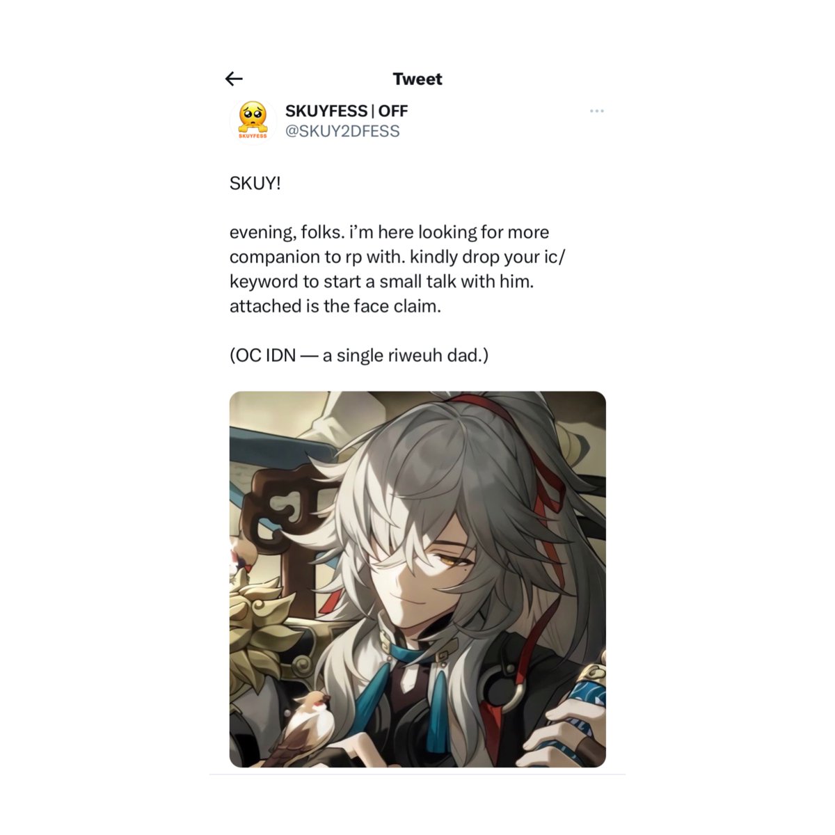 ShayangAnak's tweet photo. # ] mohon maaf tlah mengganggu waktu istirahatnya. terlampir saya adalah sender dari menfess ini. boleh saya minta follow backnya? oh ya, jika ingin plot, sila quote cuitan ini dengan ic kalian ya. terima kasih! https://t.co/8wt3bkr60q