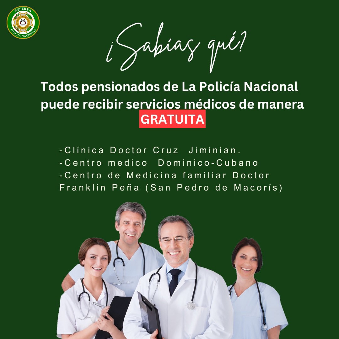 ReservaPN's tweet photo. 🟢Atención reservistas!!
#reservapn #reservistas #Juntaderetiroffaa #comitederetiropn #policianacional https://t.co/cDJewbsXf4