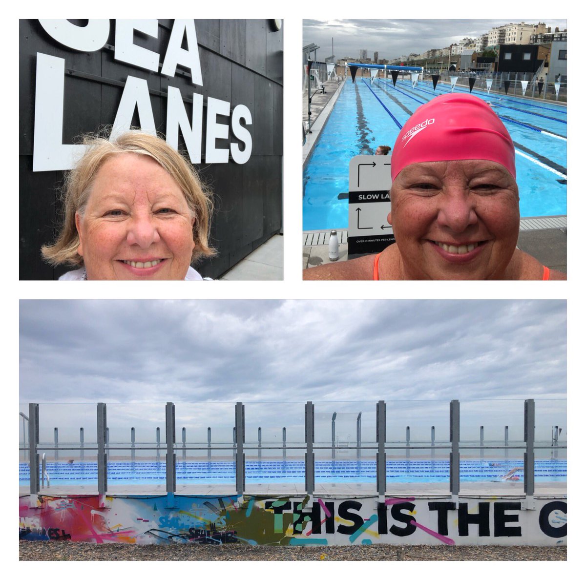 Swim # 100/100 🎉 at #SeaLanesBrighton. 
2100m today, 20,924m this month so far
100 consecutive days = 
105 swims 🏊🏻‍♀️ totalling
216,143m or 216km
Here’s to the next step - 150! 👀💪🏻❤️😱
