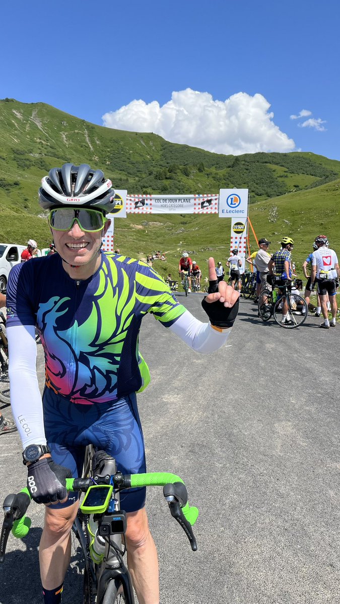 randomduck's tweet photo. On of the most challenging - and rewarding - days I’ve ever had on two wheels. Merci @letapedutour! #EpicEuroTrip #PlayingBikes #RadlerLife https://t.co/mQg0sTg9PB