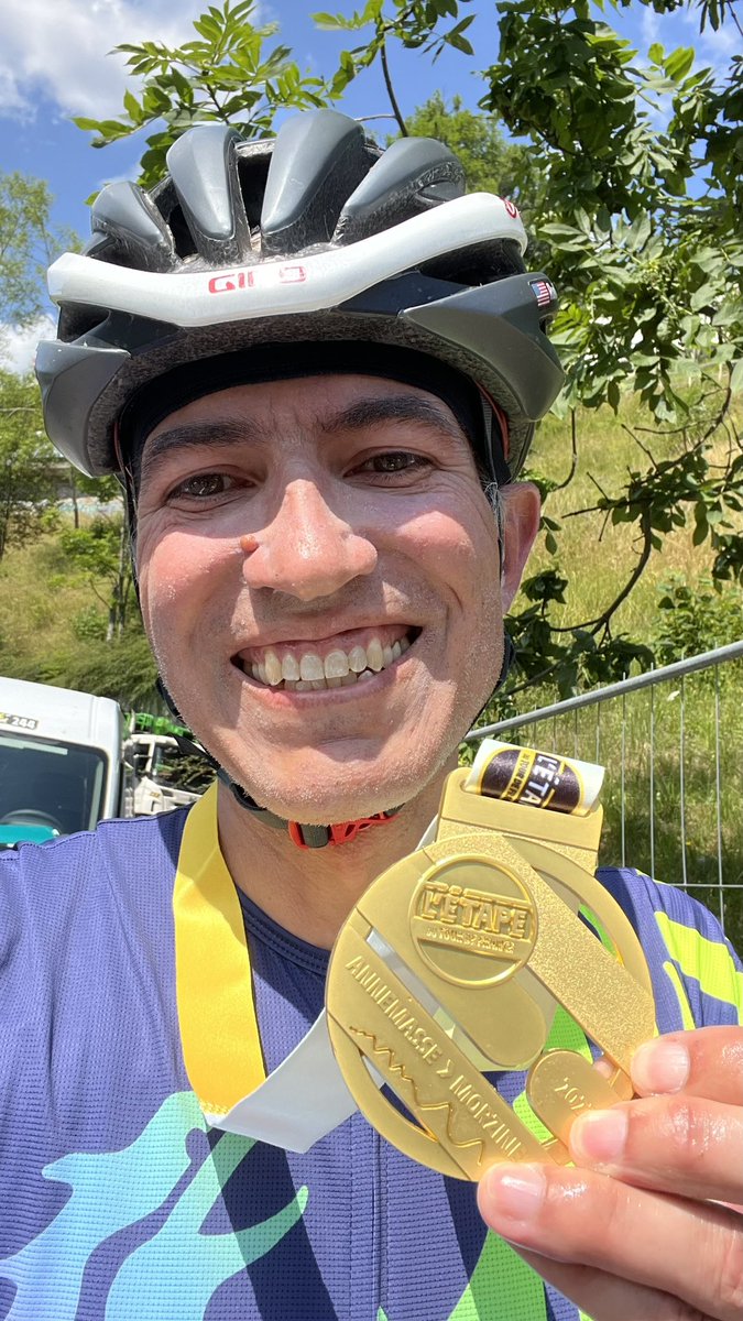 randomduck's tweet photo. On of the most challenging - and rewarding - days I’ve ever had on two wheels. Merci @letapedutour! #EpicEuroTrip #PlayingBikes #RadlerLife https://t.co/mQg0sTg9PB