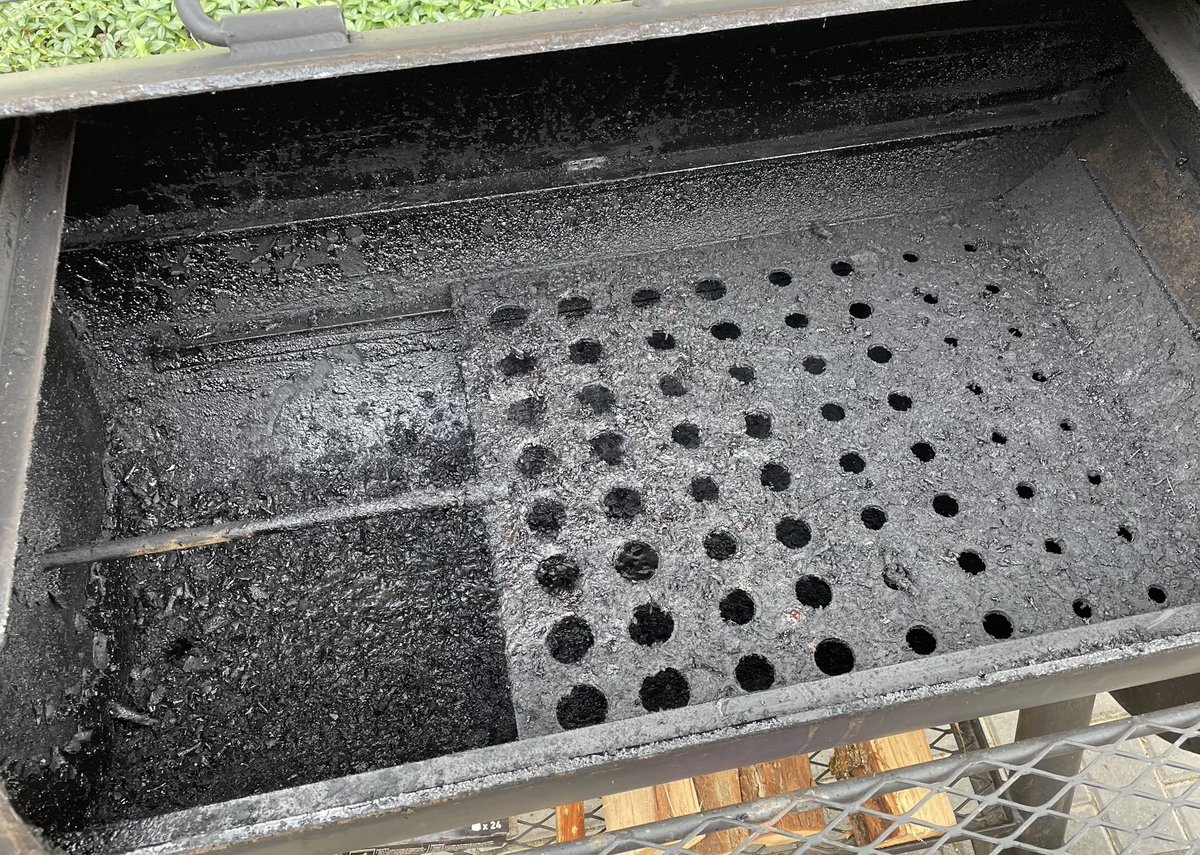 HamboneBarbecue's tweet photo. Pit cleaning day…long overdue. It’s all just a part of @thisgrilllife. @HorizonSmokers @KoettingP https://t.co/6HkZx9utnk