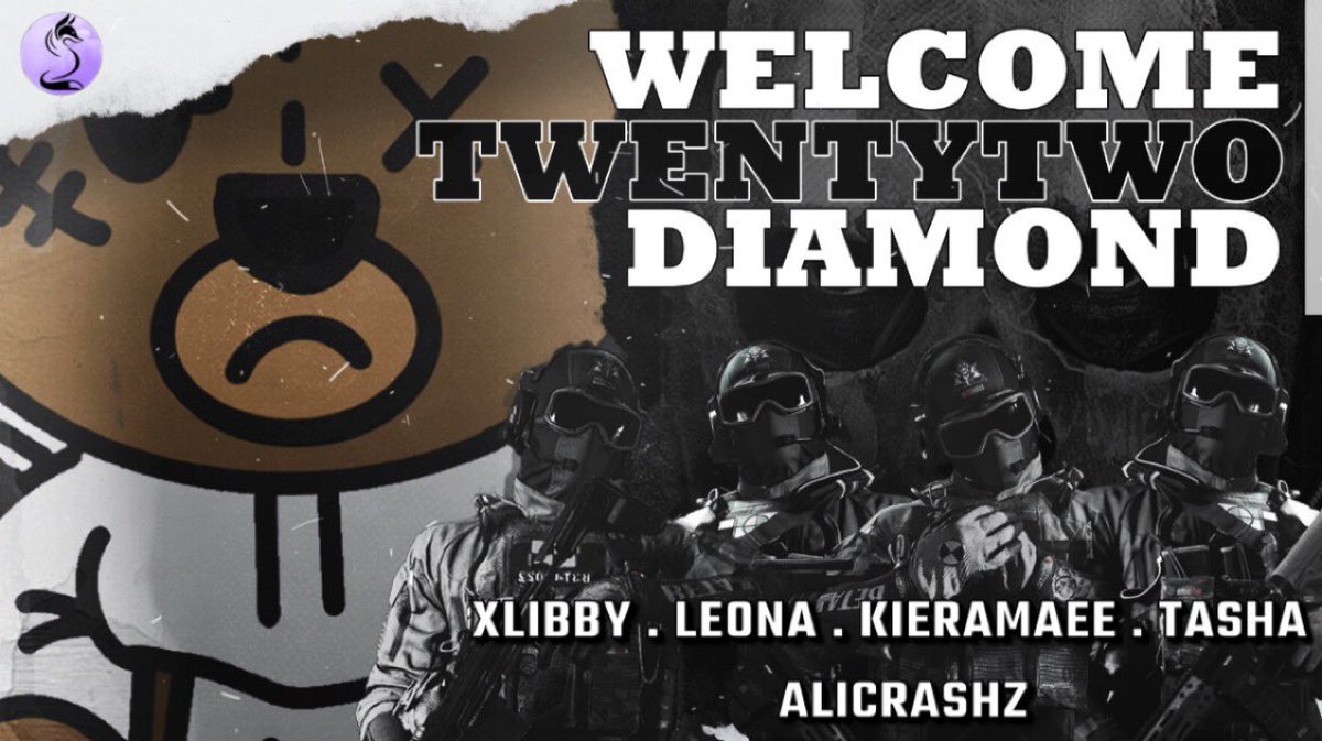 22EsportsUK's tweet photo. Everyone please welcome our very first all female squad who will be competing in the brand new @VixensLeague 

⚪️@xLibbyy_ (C)
⚪️@leonadzn
⚪️@KieraMaee__ 
⚪️@TashaTonii
⚪️@AliCrashz 

We are excited to showcase what these ladies can do!🔥

#UpThe22 https://t.co/gYtTWwUxG8