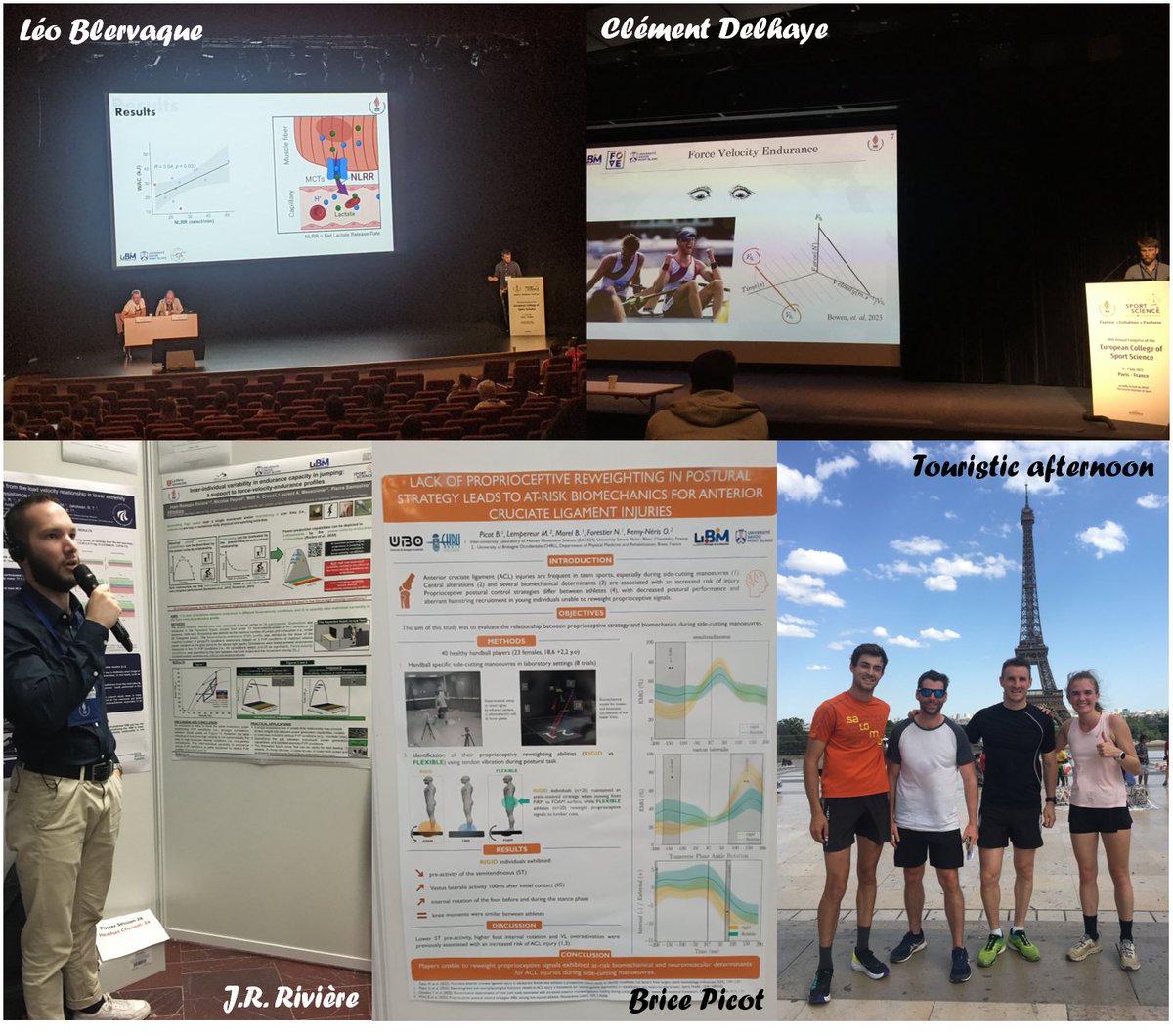 PierreSamozino's tweet photo. I'm so proud of our young colleagues (MSc &amp; Phd stud, PostDoc) from @LIBM_lab @Univ_Savoie at @E_C_S_S  #ECSS2023 
👉 great presentations, help for congress' orga, nice discussions w/ colleagues from other labs/countries &amp; good time shared all together🔝👏
🙏🙏🙏 https://t.co/88q0ddZv9u
