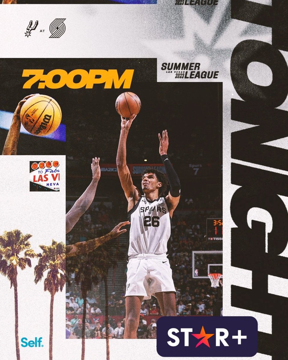 PosteBajo23's tweet image. 🏀 #NBASummer | #PorVida 🆚️ #RipCity
🎙️ Relator: @leomargo
🎙️ Comentarista: @mnogueira14
📺 #ESPN3 Norte
21:00 🇦🇷🇺🇾
20:00 🇨🇱🇧🇴🇻🇪🇵🇾🇩🇴
19:00 🇨🇴🇵🇪🇪🇨🇵🇦
18:00 🇳🇮🇬🇹🇸🇻🇨🇷🇭🇳🇲🇽
💻📱 @StarPlus (Latinoamérica)
🤳 #NBA2K24SummerLeague -  #NBAxESPN - #NBASL
Dale RT 🔃