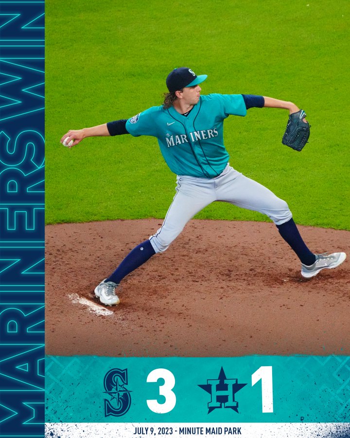 MARINERS WIN! Mariners 3, Astros 1