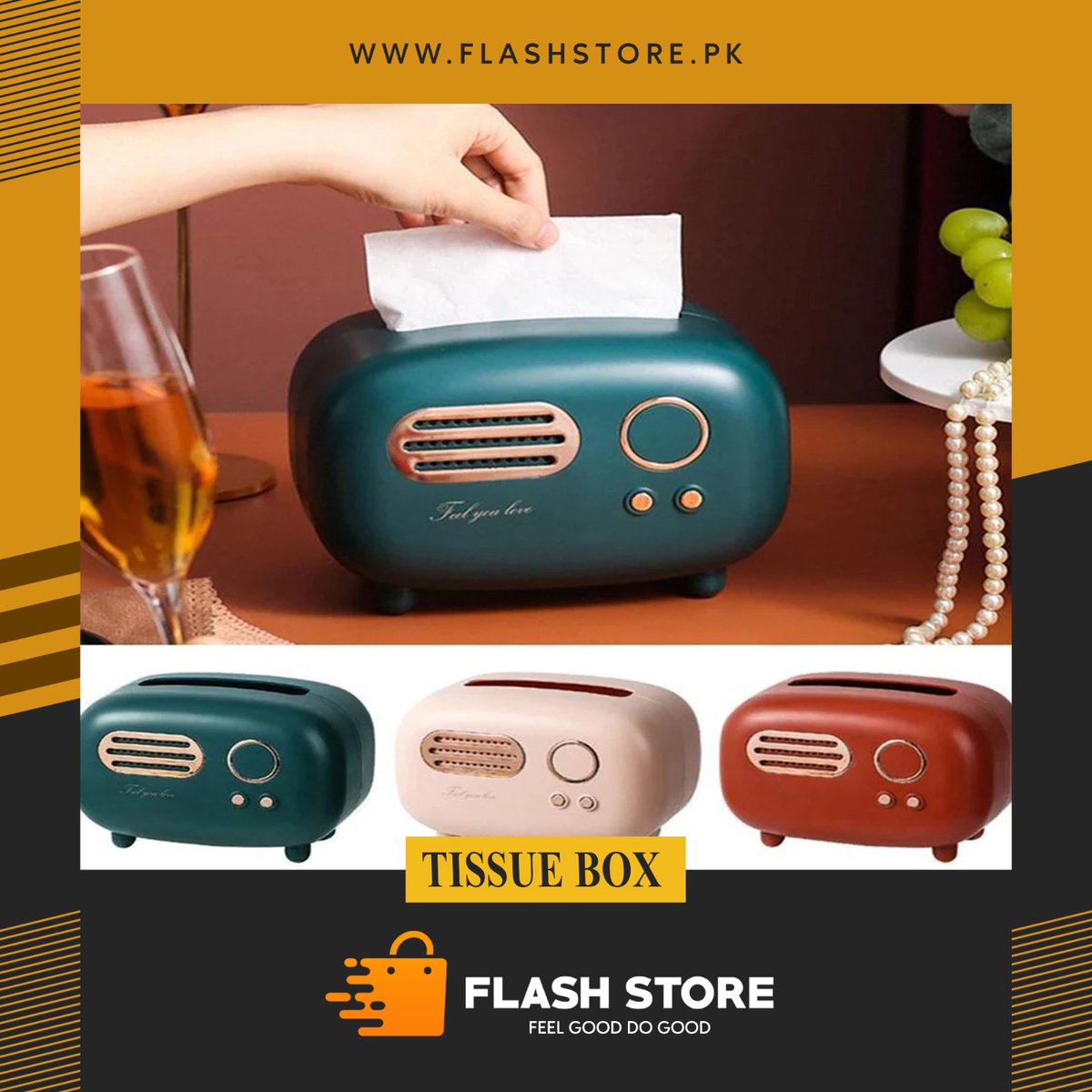 FlashStorepk_'s tweet photo. Revive nostalgia with the 𝐍𝐨𝐫𝐝𝐢𝐜 𝐑𝐞𝐭𝐫𝐨 𝐑𝐚𝐝𝐢𝐨 𝐌𝐨𝐝𝐞𝐥 𝐓𝐢𝐬𝐬𝐮𝐞 𝐁𝐨𝐱! 📻✨ This vintage-inspired accessory brings charm and functionality to your space. Stay organized in style while adding a touch of retro flair. Available now at https://t.co/BW60mt5DNq! https://t.co/APEwyyh9MR
