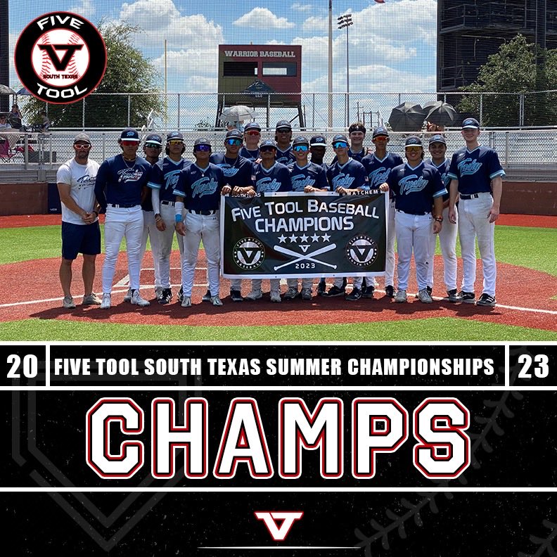 🏆CHAMPIONS🏆

Congrats to @troskysw_tpu 2024 on winning the 17U Division of the <a href="/FiveTool/">Five Tool Baseball</a> South Texas Summer Championship!

#WatchEm