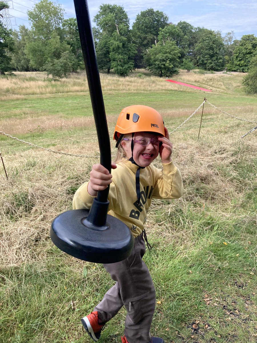 Brownie- camp, zip-wire heaven @Girlguiding #DownSyndrome #ThisGirlCan #Inclusion