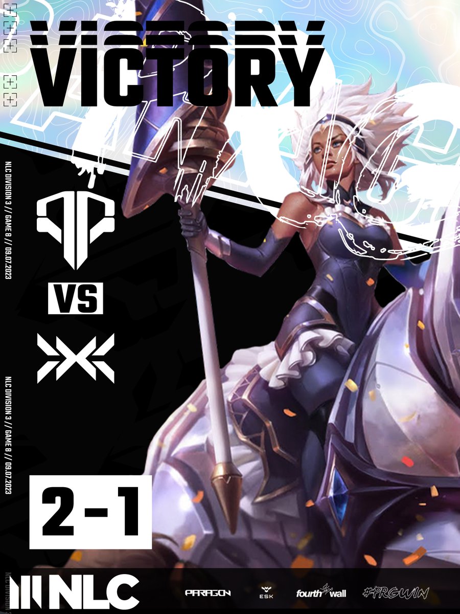 PARAGONPRG's tweet photo. Turns out our Rungle is kinda nasty. A solid 2-1 reverse sweep from us today versus @GONXTGG!
One more game left versus @VNC_Esports and one final push to make it into playoffs.
#PRGLOL #PRGWIN https://t.co/elEet5kWNp