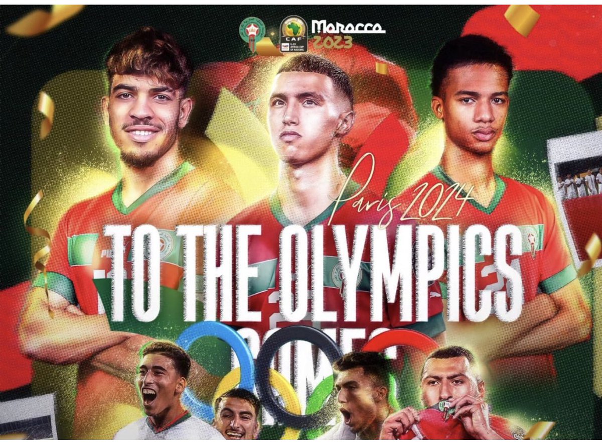 mob2006's tweet image. هنيئا للمغرب
Congratulations to our Atlas Lions #U23 Morocco National Football Team
We are the dreamers 🎶 Let make it happens 🎼
#Paris2024 #OlympicsGames #Morocco #CANU23