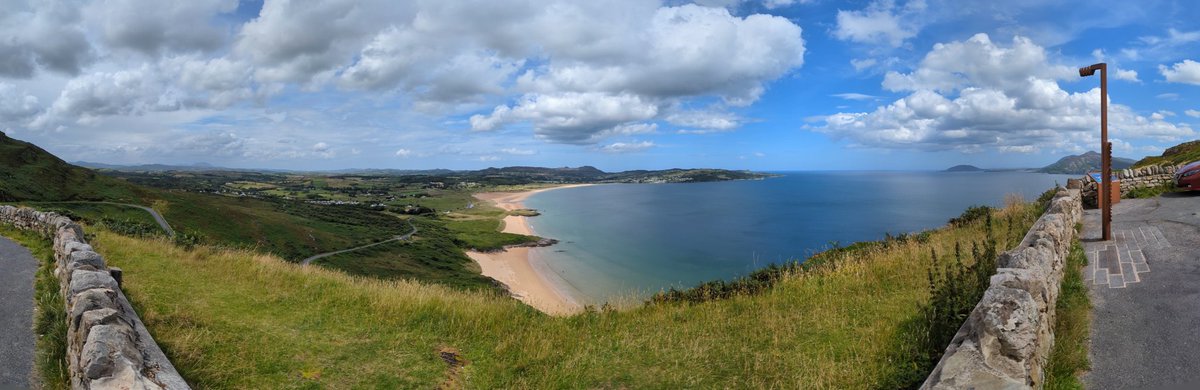 Ballymastocker Strand along the eastern coast of Donegal's Fanad Peninsula. 2 miles of golden sand and crystal clear water.