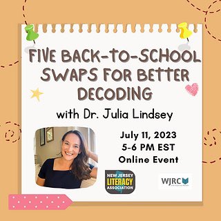 TUESDAY!! Join us for our first PD event of the summer! This is a members-only event being held on 7/11 at 5-6 PM EST. Membership is just $24! We hope to see you there! njliteracy.org #njed #teachers #teach #teaching #edchat #teachertwitter