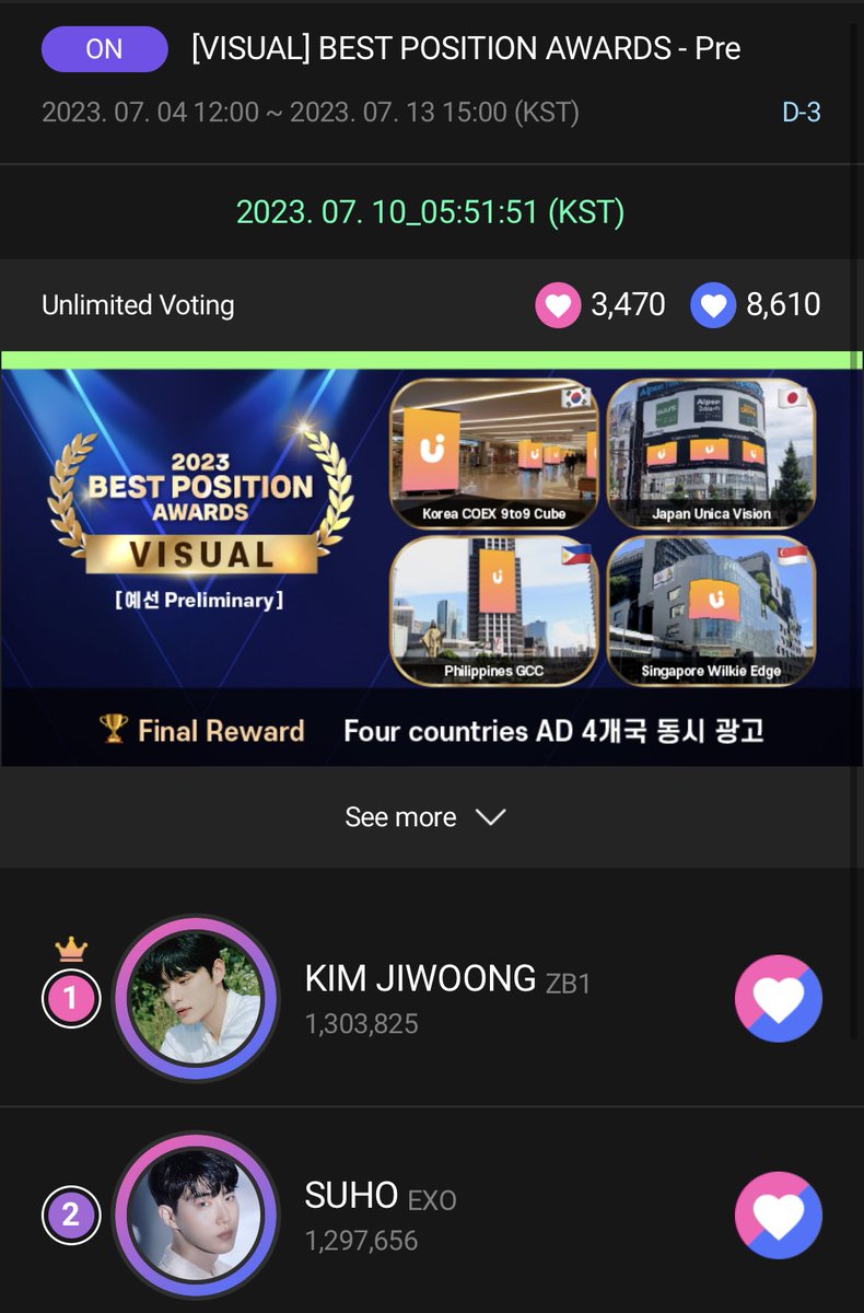 ofcfan_zb1kjw's tweet photo. Remember to vote during Time Attack tomorrow because you will get your votes back the next day! Plus from 10-12 July there are bonuses when you purchase jams.
#kimjiwoong #bestposition #visual #upick https://t.co/NxfqYds8cA
