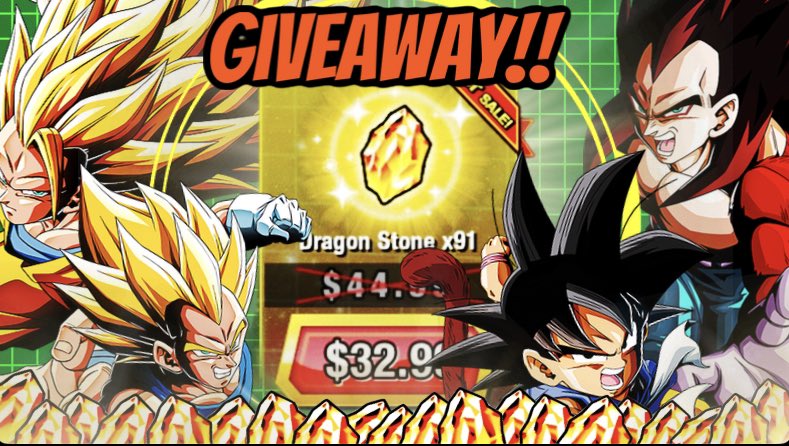 DBZRiseUp's tweet photo. #Dokkan Players!! I’m giving away 91 Dragon Stones for Global Dokkan’s 8th  Anniversary!!! To enter, follow the steps below: 

- Like &amp; Retweet this + tag a friend!! 

- Watch this video: https://t.co/yZKknTshia

Winner will be announced in about a week, good luck everyone!! 🤝 https://t.co/LqwO2IUxHq