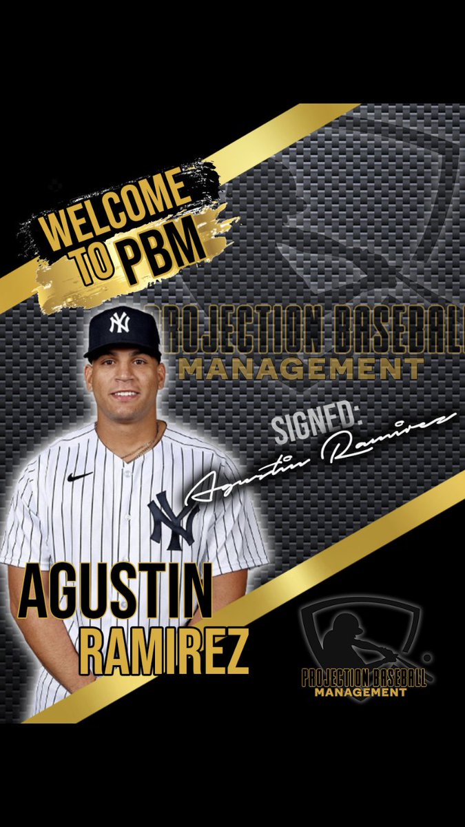 We would like to welcome catcher Agustin Ramirez, a prospect in the New York Yankees Organization. 

Bienvenido a PBM 🙌

#thetimeisnow #pbm #milb #newyorkyankees
