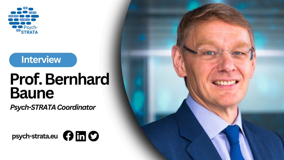 Curious about the future of #personalisedmedicine? 🧠 Join Prof. Bernhard Baune as he shares his journey, the exciting Psych-STRATA project, and how personalised treatments could change the lives of #mentalhealth patients. 

Don't miss the interview👉 psych-strata.eu/interview/prof…
