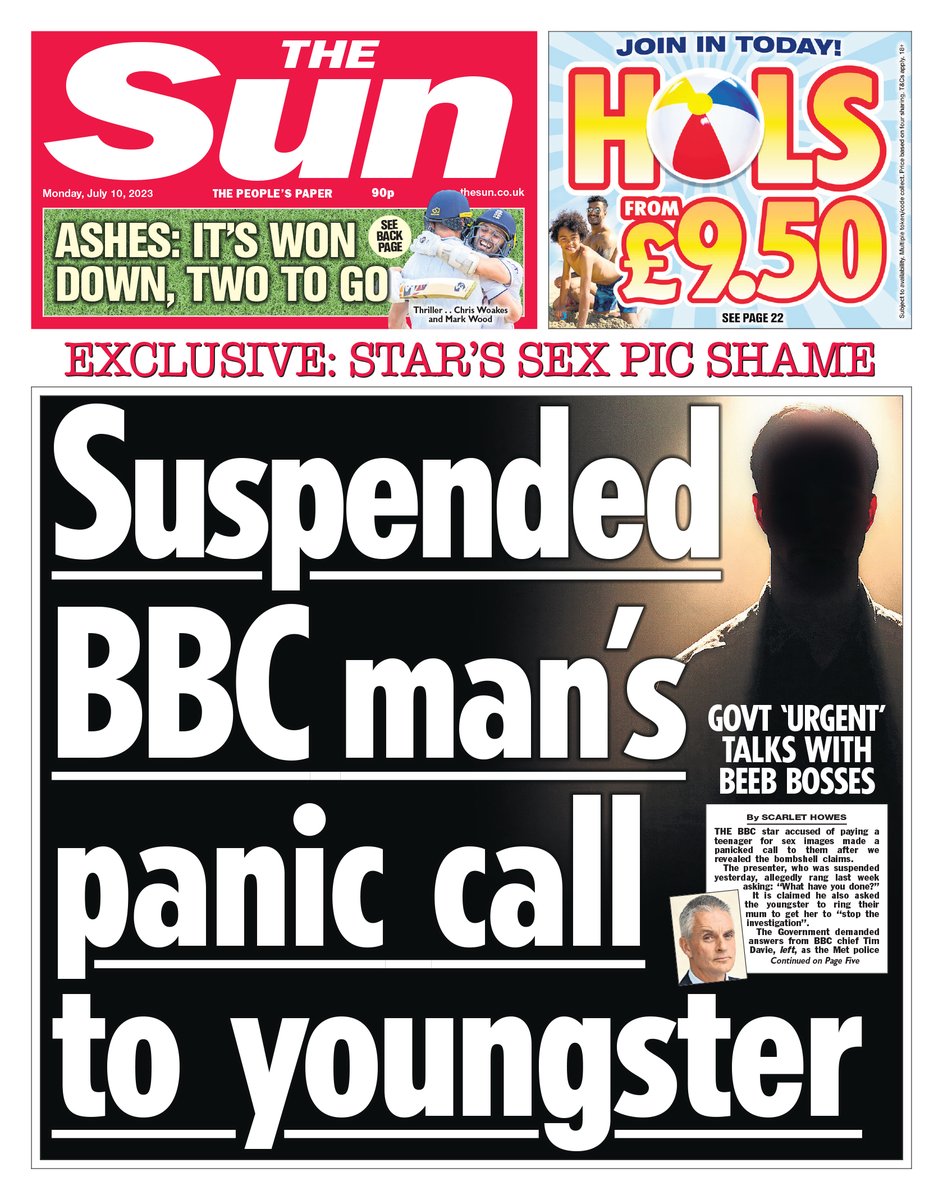 On tomorrow's front page: The BBC star accused of paying a teenager for sex images made two panicked calls to them after we revealed the bombshell claims thesun.co.uk/news/22990212/…