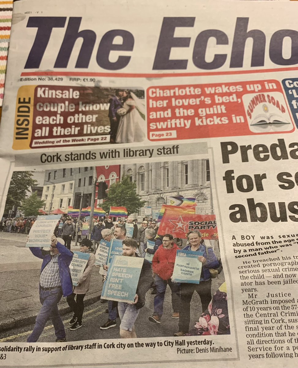 CorkLGBTweek's tweet photo. Message from #Cork very clear this week: when human rights under attack, we stand up &amp; fight back. Thanks to @ForsaCork @forsa_union_ie staff @corkcitylibrary &amp; staff and public representatives @corkcitycouncil , #LGBTICommunities &amp; @irishexaminer @IrishTimes @echolivecork 🏳️‍🌈🏳️‍⚧️ https://t.co/uE0WgPIvjt