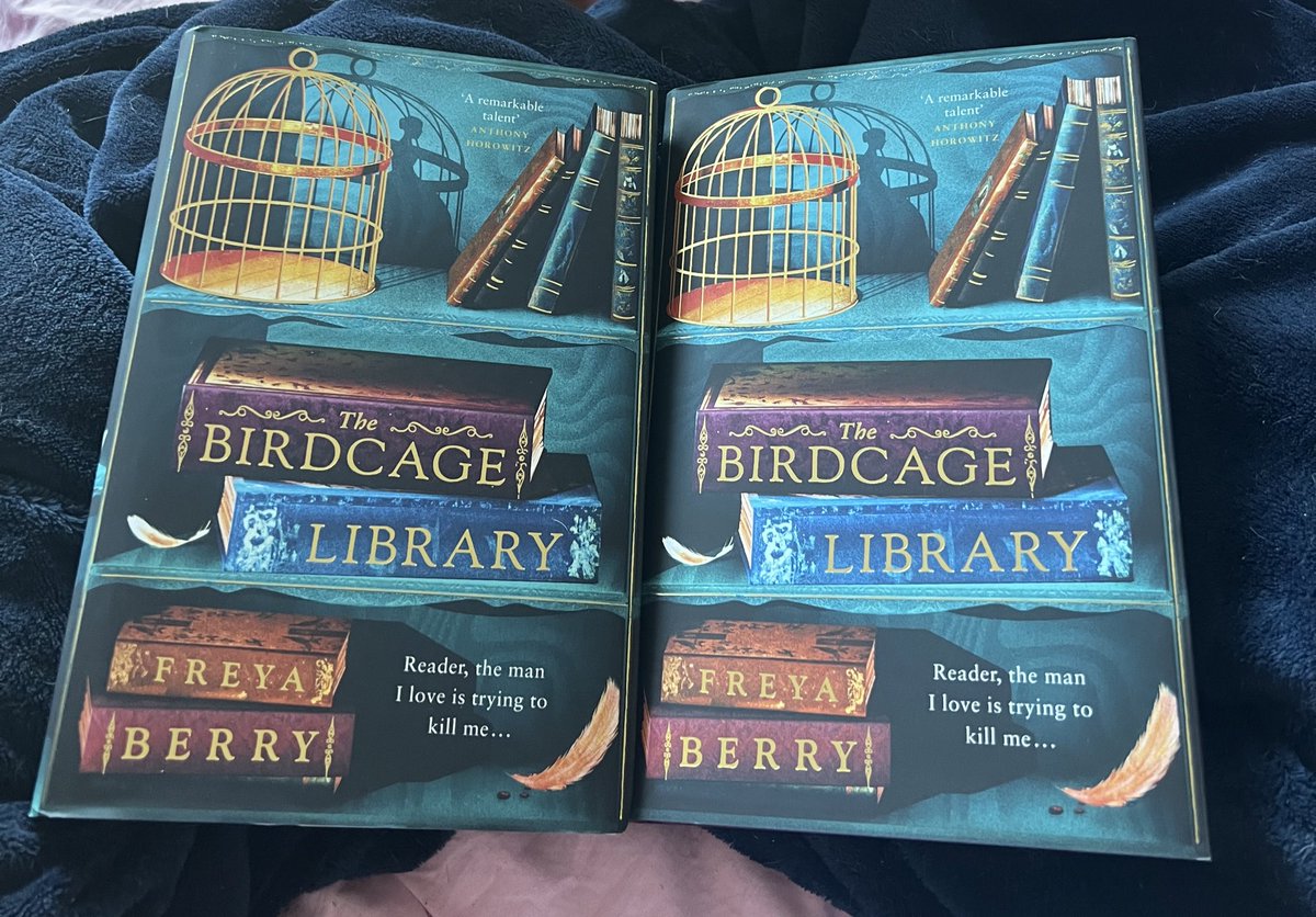 Thank you @FreyaBBooks for my signed copy of #TheBirdcageLibrary 🖤 & @thebooktrailer for my copy that I’m gifting to @sambooka23 📚