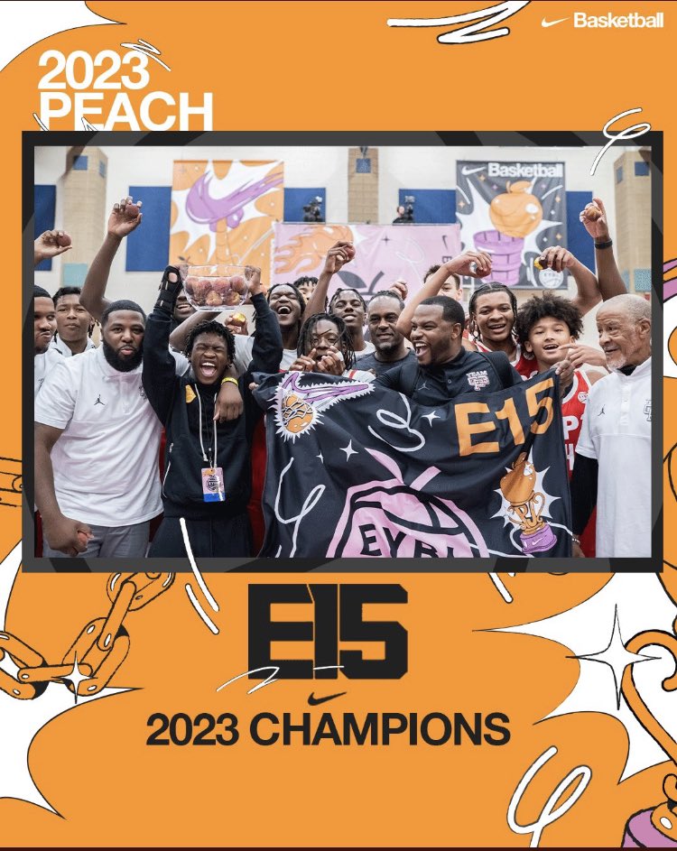 esmith2026's tweet photo. 2023 Peach Jam Champions!!🍑🍑 https://t.co/IuI1hWHW1J