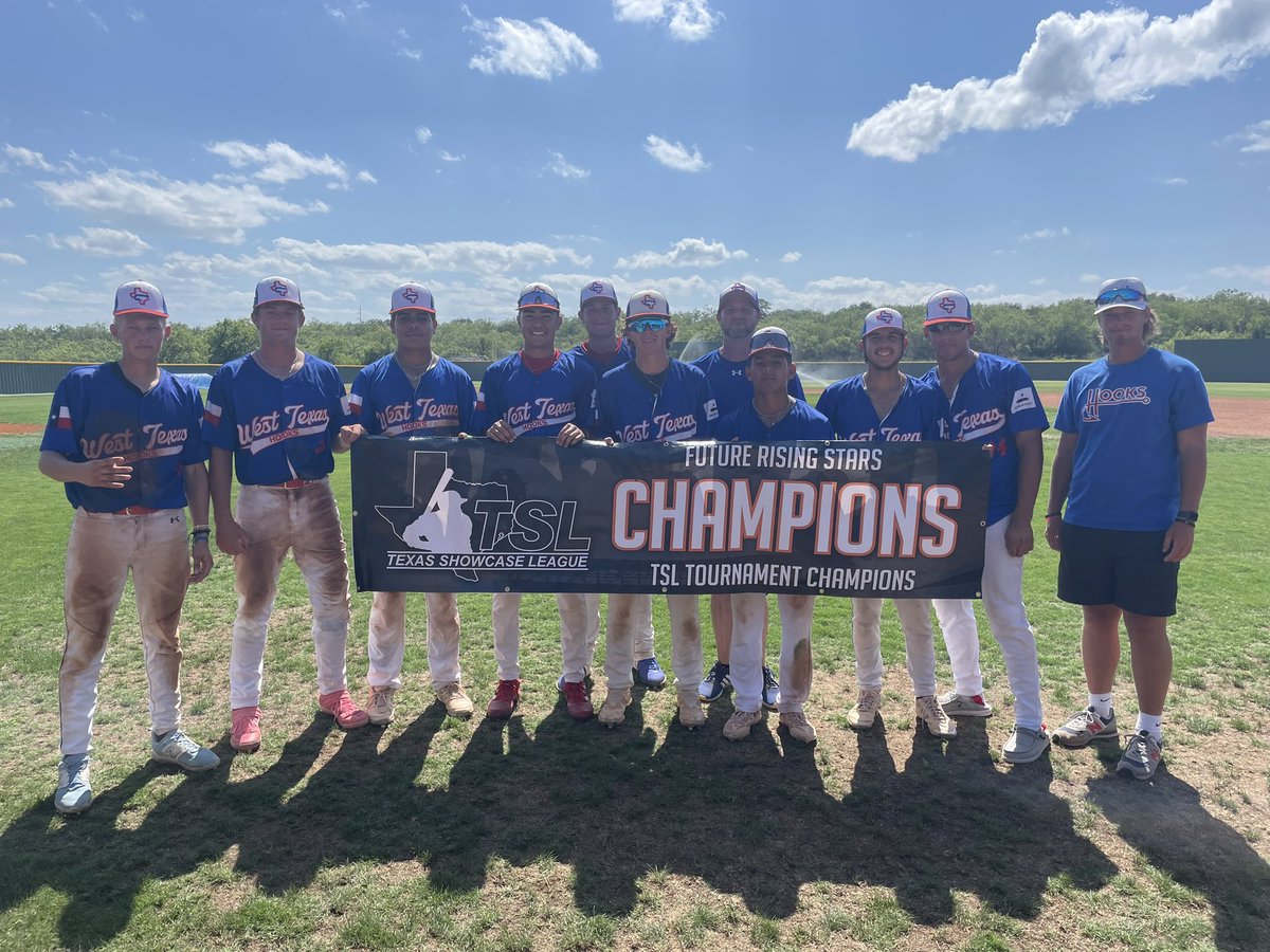 TSL_Baseball's tweet photo. The West Texas Hooks come out as champions of the abilene showcase elite division, beating the West Texas Elite 13-12
-
Player of the game for the championship goes to 2024 grad, Brandt House of the Hooks. Brandt had two triples at the plate and played great defensively https://t.co/q5nrjEXP2n