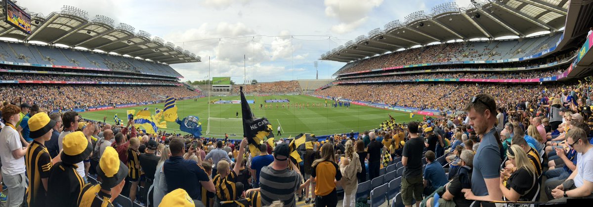 pablo_gal's tweet photo. Great day at Croke for the wee man’s first visit and what a match it was #GAA #ClareVKilkenny https://t.co/OBbav3mKGm