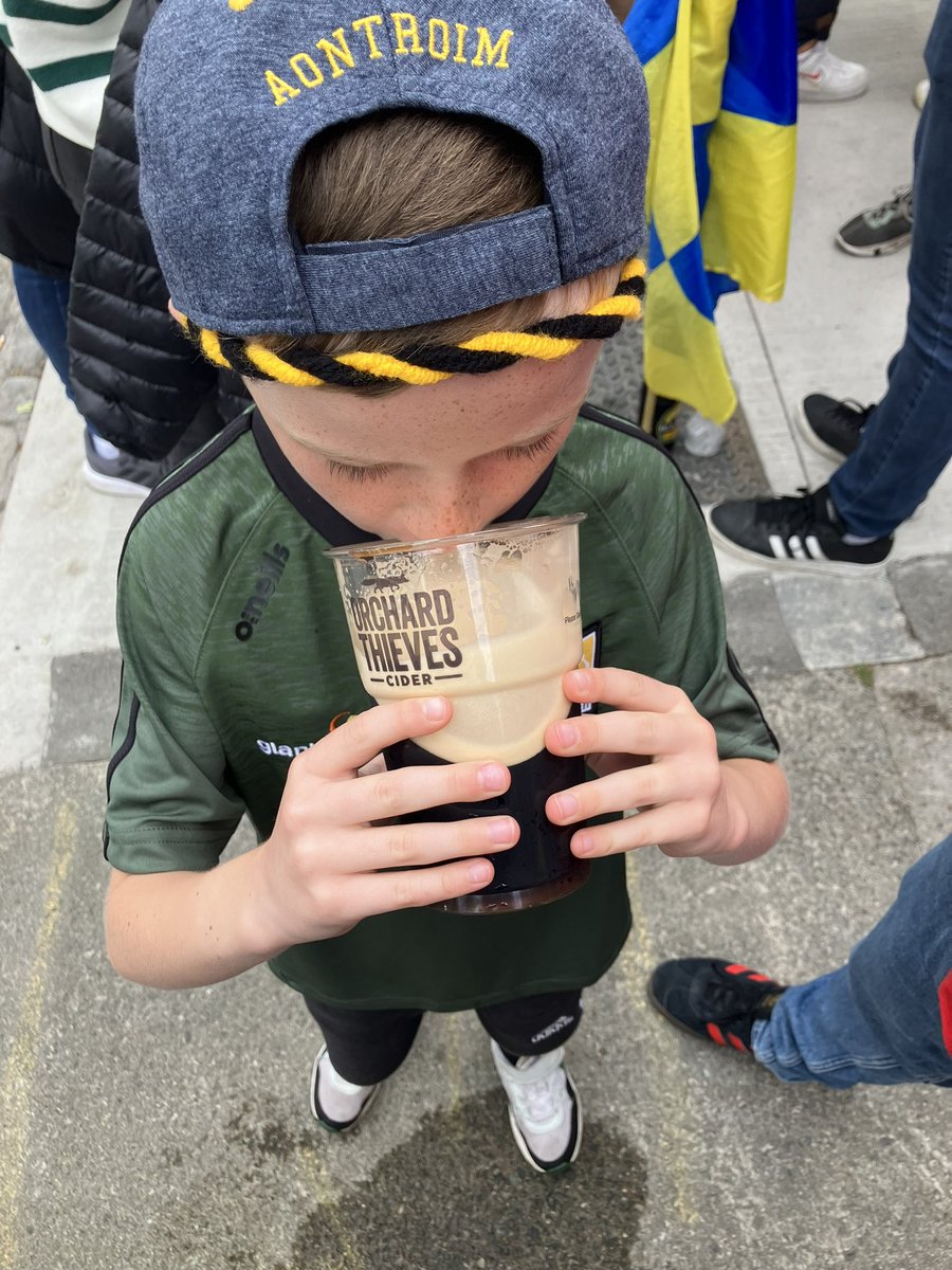 pablo_gal's tweet photo. Great day at Croke for the wee man’s first visit and what a match it was #GAA #ClareVKilkenny https://t.co/OBbav3mKGm