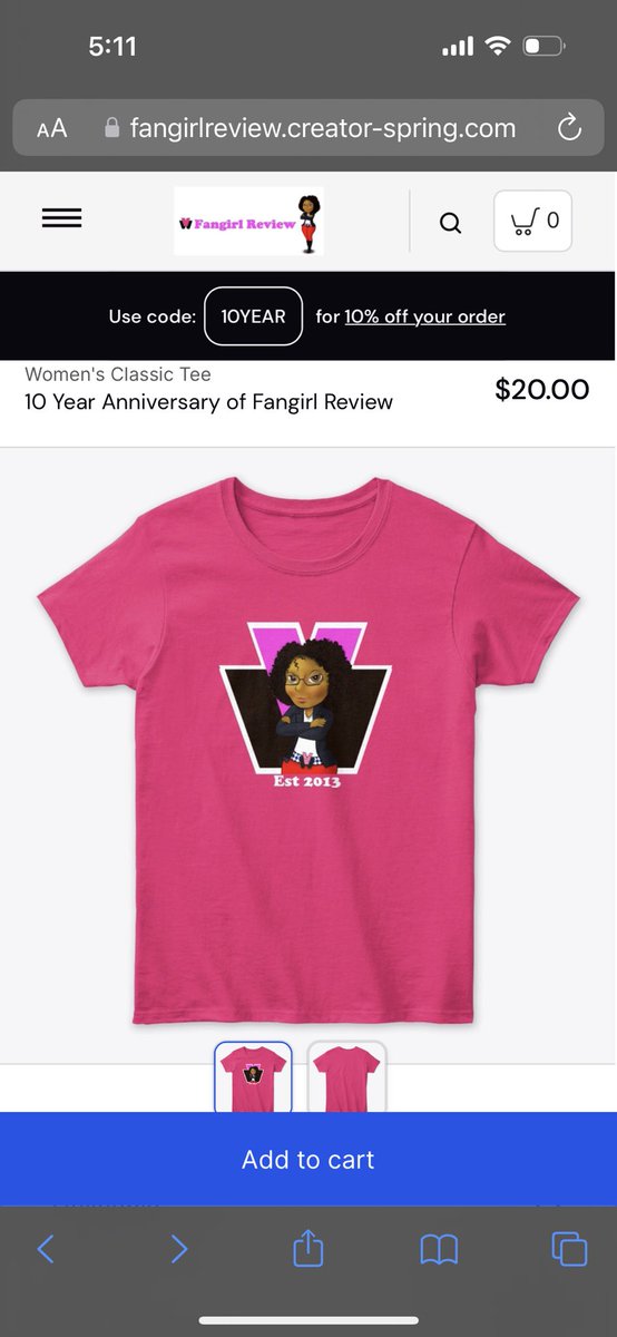 professorwhite's tweet photo. 10 year anniversary Merch is here! Classic Fangirl est in 2013. Use promo code 10year for 10% off - https://t.co/BWKRtn8DqK https://t.co/i5giIXYSMH