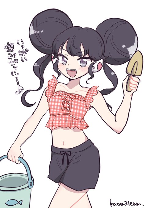 クソデカお団子ガァルルと砂浜で遊びたいな 