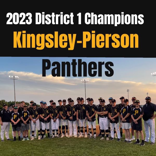 CONGRATULATIONS to our KP BASEBALL TEAM & COACHES! ON TO SUBSTATE!! July 11th vs NF in Cherokee 7pm 🖤⚾️💛