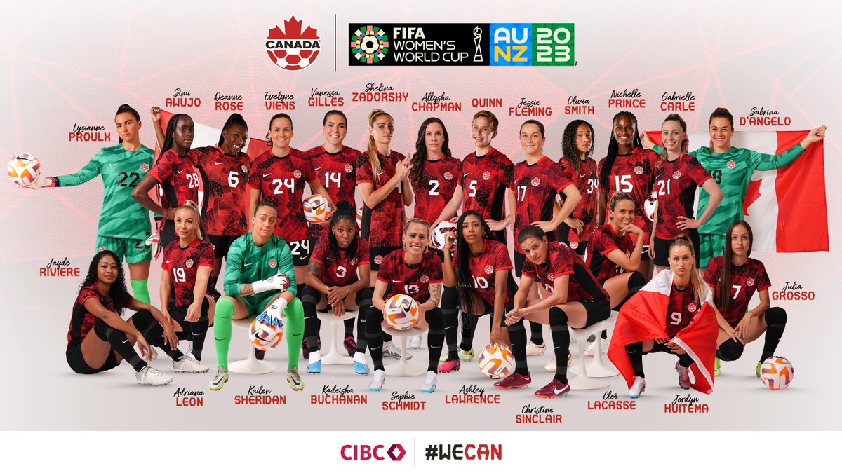 Your World Cup Squad 🇨🇦🏆 @CANWNT x @CIBC #WeCAN