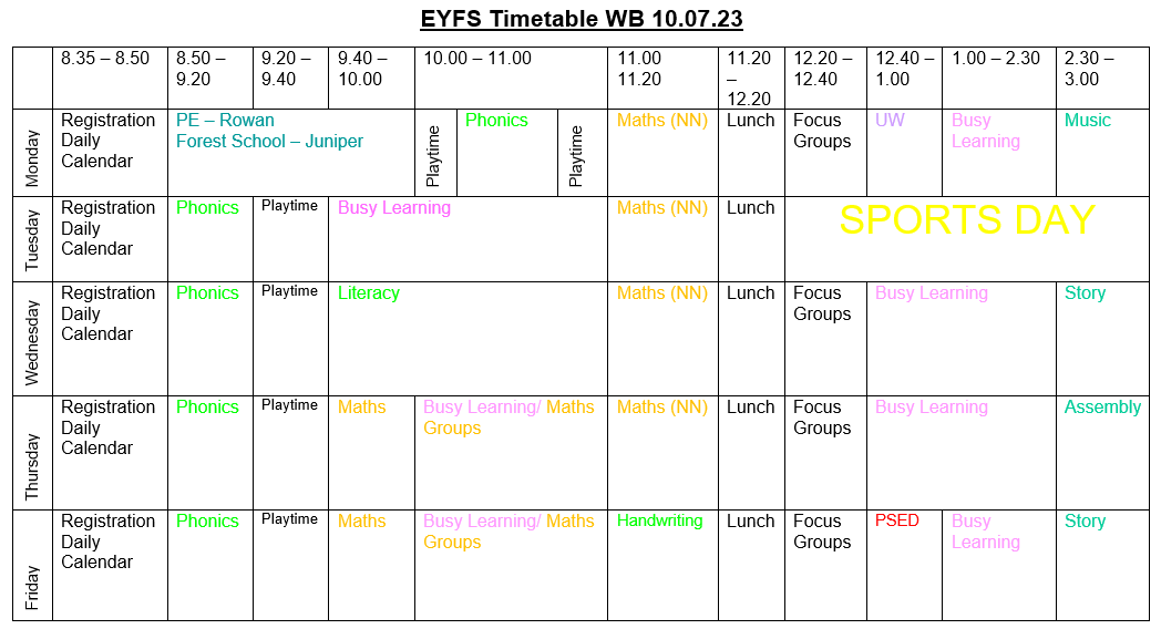 Stukeley2022's tweet photo. I hope you've all had a great weekend.  Here's our timetable for next week.  Fingers crossed for a sunny Tuesday for Sports Day! https://t.co/dgvotYW3jg