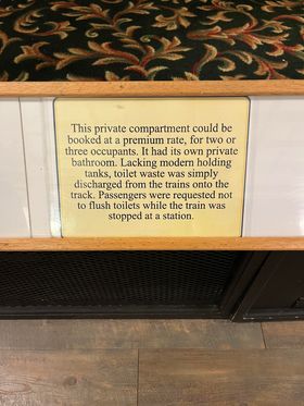 Did you know?

That you couldn't flush the toilet on the train at the train station. You can find more information at the Railway Coastal Museum.