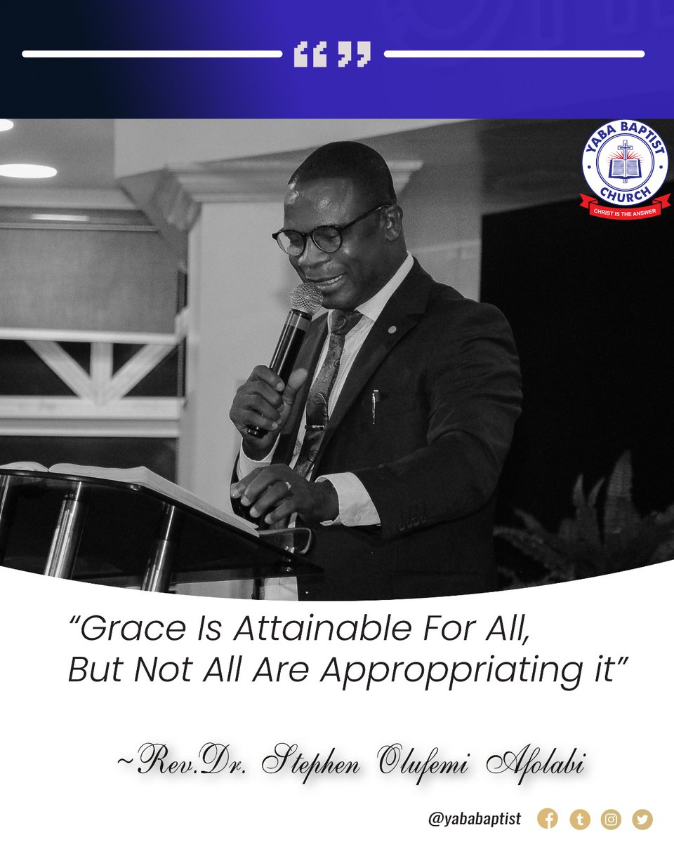 yababaptist's tweet photo. GRACE!
A great gift to us,
Granting us redemption and Favour.
This grace is available for us all.
Excerpts from Today's sermon.
#21DaysOfPrayerAndFasting #LayingItAllDown #TrustingInHim
#Yababaptist #Greaterexploits
#ChristIstheAnswer #ybc https://t.co/M8ENtTmXLW