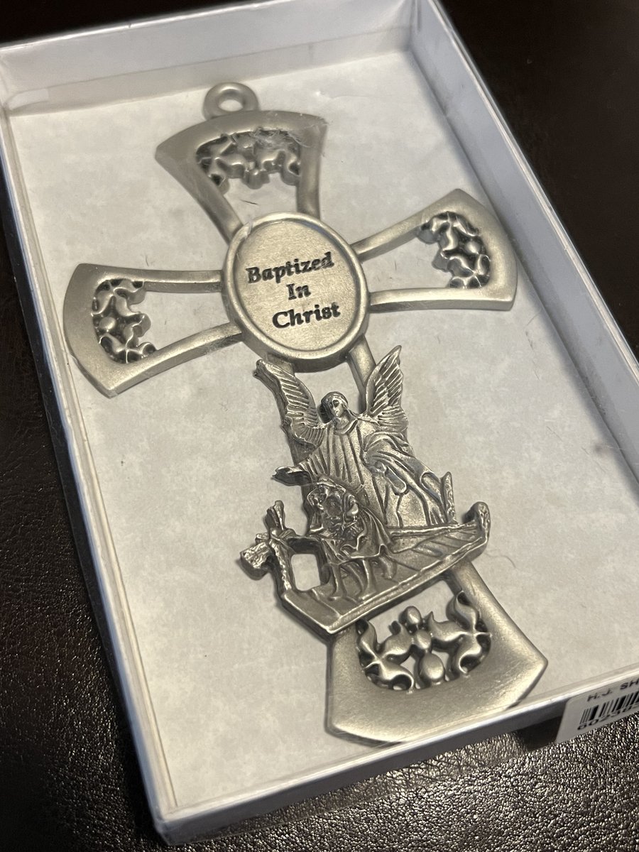 NEW Pewter Wall Cross #GuardianAngel Baptized in Christ 6' Baby Baptism #BabyGift #gifts #baptism #baptismgift #guardianangels #Angel #religiousgift #christiangift #pewter #pewtercross #pewtergifts #BaptizedinChrist #baptized #cross ebay.com/itm/2663292836… #eBay via @eBay