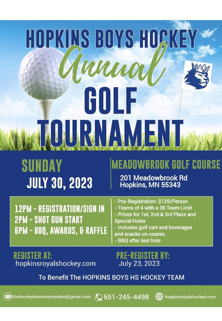 Come out and help support Hopkins Boys High School Hockey