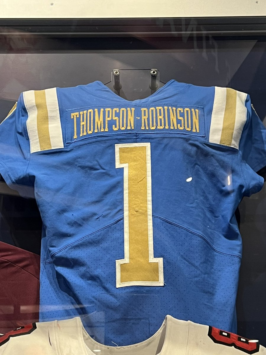 I think his jersey was in the College Football Hall of Fame because he set a record and spent 10 years at UCLA. BRUINED his life #FightOn https://t.co/sNgKHibPQp