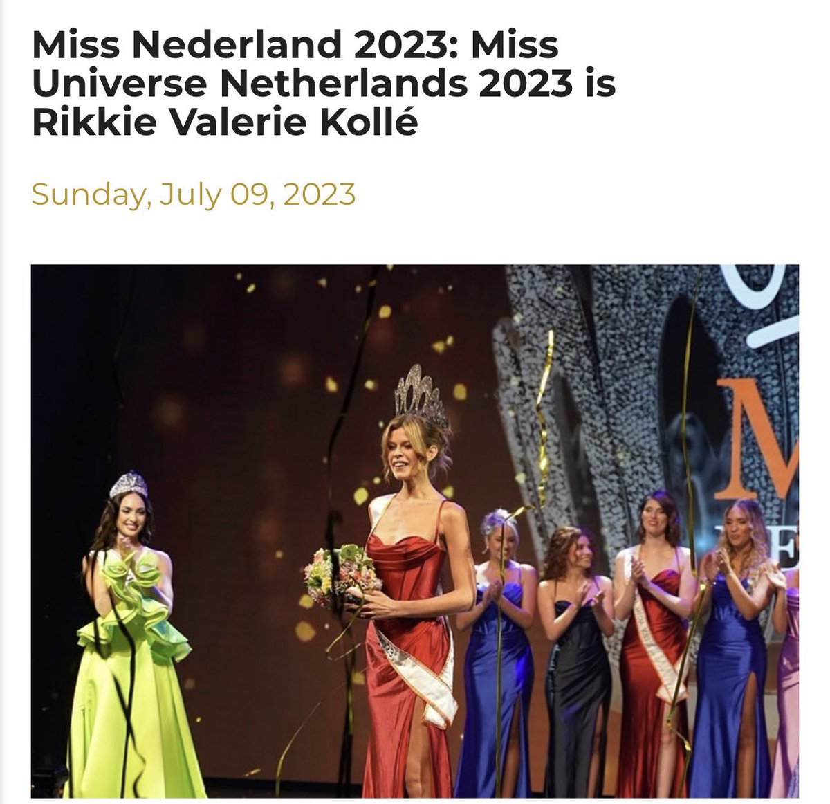 Moški je v “lepoti” premagal cvetober Nizozemske… 😱 Dobrodošli v ta nori 🏳️‍🌈 svet… Ovčke v ozadju 🐑🐑🐑 ploskajo… 😂🤣😂🤣#MissNederland2023 👀 💊💊