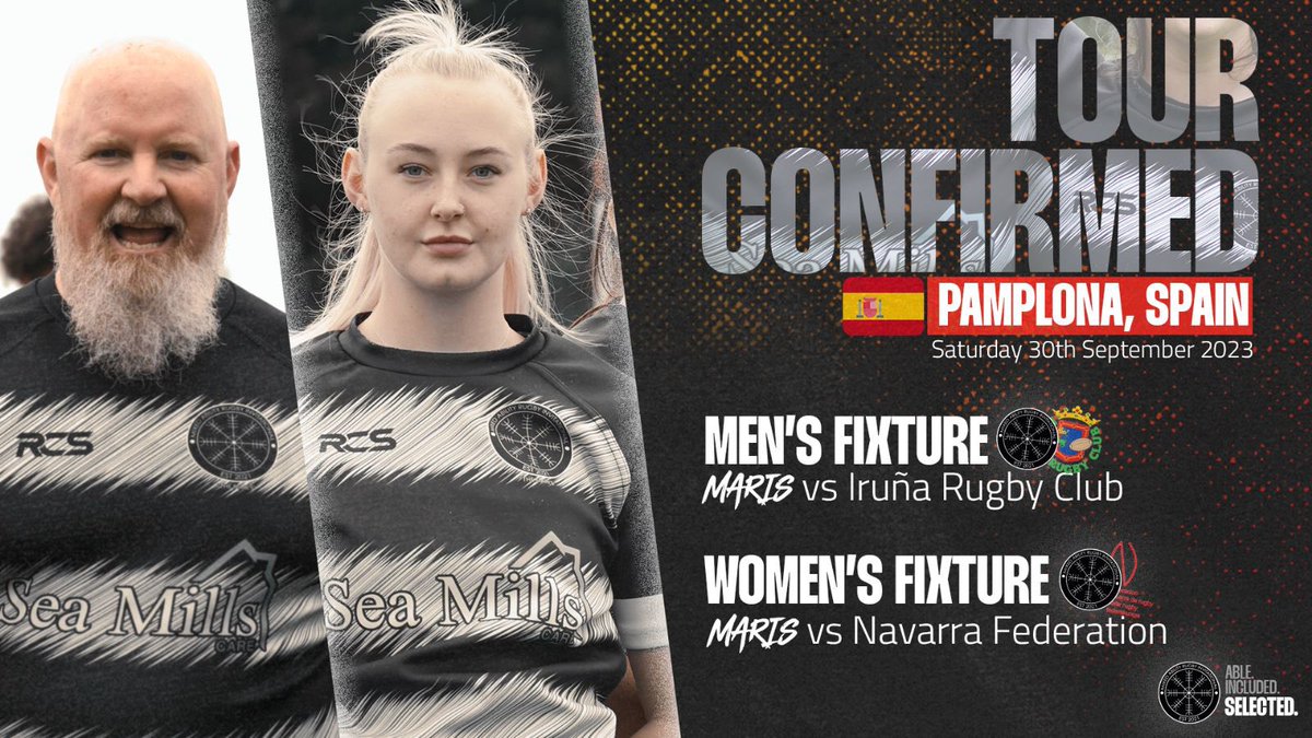 Señor y Señorita 🇪🇸🏉

This September, the MARIs will go back-to-back in Spain as we field both Men’s and Women’s sides in Pamplona

The selection process starts now…

#AbleIncludedSelected