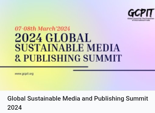 hmtowo's tweet photo. *Proud to announce world's biggest ever sustainable media and publishing summit*

https://t.co/w78B0HQ3xE https://t.co/bBYLNv2MGl