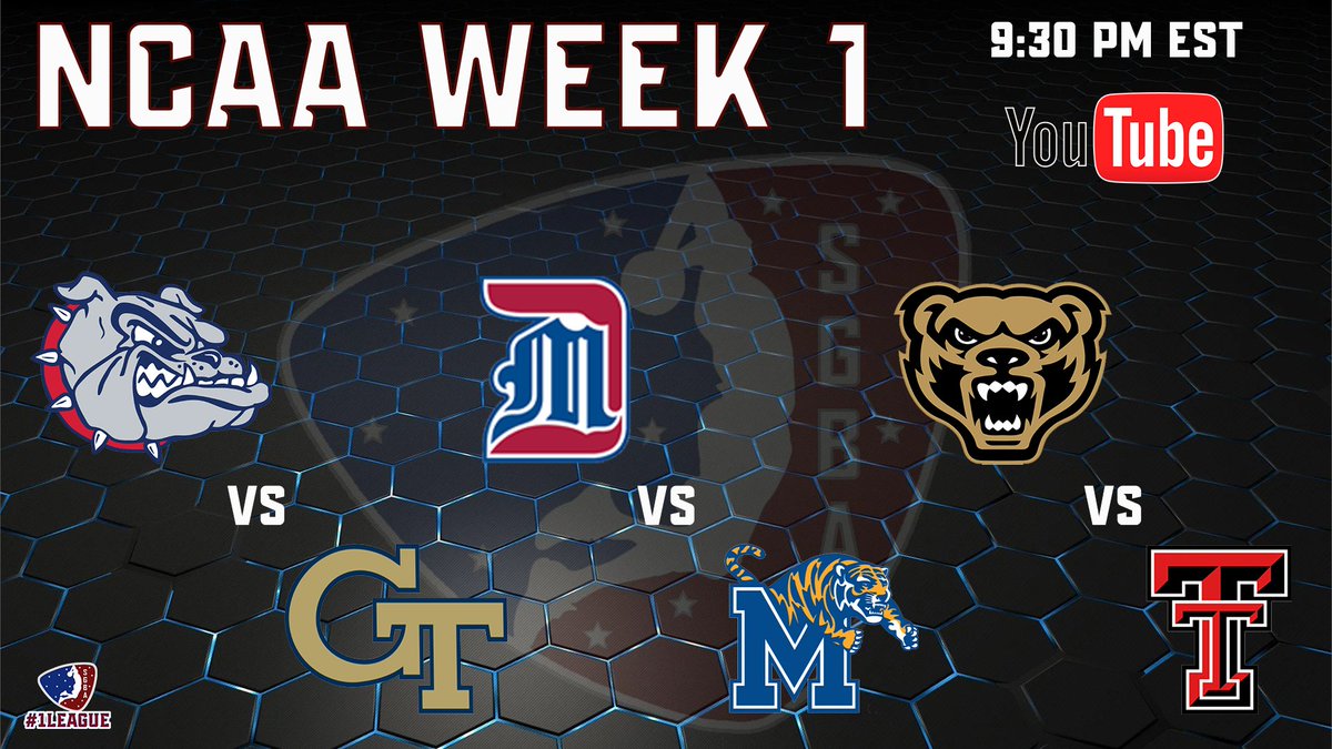 We got more SGBA Week 1 action tonight at 9:30 pm est with a TRIPLE HEADER.  Swing by the live chat on <a href="/youtube/">YouTube</a> and watch Gonzaga vs Georgia Tech, Detroit Mercy vs Memphis and Oakland vs Texas Tech.  youtube.com/@SGBA2K/streams #1League <a href="/iNetworkSports/">iNetwork</a> <a href="/SupportingStre3/">Network GG</a> #2k23 #2k