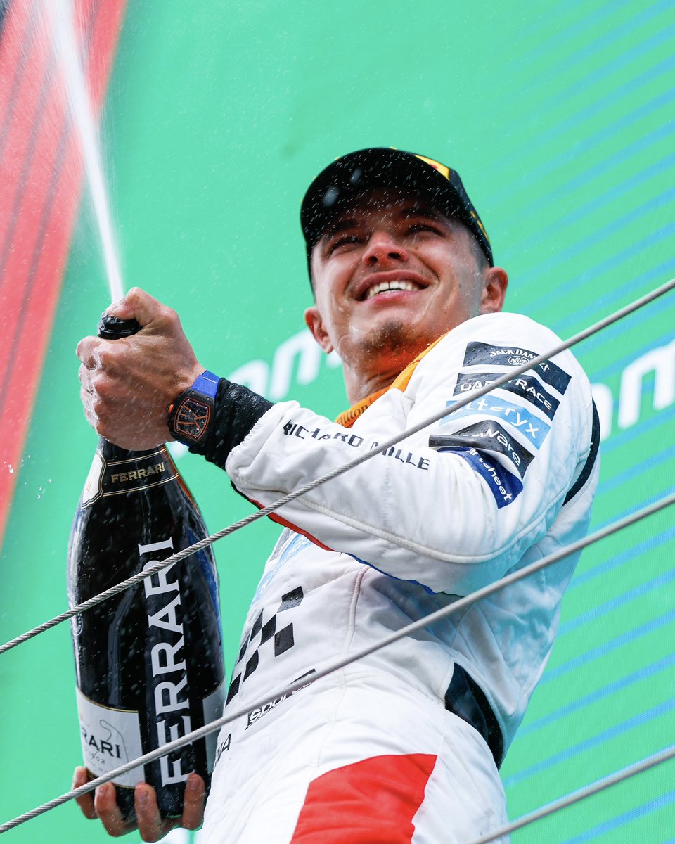 LN4's tweet photo. Lando Norris podium content is the best kind of content 🔥 https://t.co/R15ruK7oxs