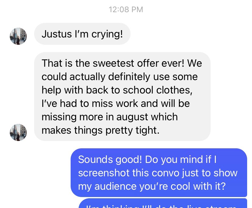 JustusXYZ's tweet photo. Using my platform again to raise money for children, this time one of my students has been diagnosed with “papillary thyroid cancer” her mother took off work recently and is tight on money for back to school clothes! Let’s use And Friends as a platform to raise $500 to help them! https://t.co/EmczacfHNT