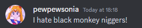 charidos666's tweet photo. OMG PEWPEW SONIA IS RACIST WTF!!!! @PewPewSonia RACIST!!!! https://t.co/NbAJf8YO2c