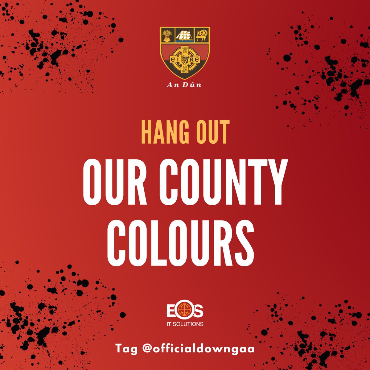 We are encouraging all clubs and club members to decorate grounds and local areas with the Red and Black to acknowledge the pride that the team and management have put back into the County! 

📸 You can tag <a href="/officialdowngaa/">Official Down GAA</a> or submit your pictures to pro.down@gaa.ie 

🚩🏴🚩🏴