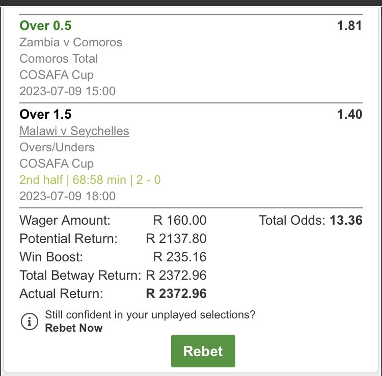 Masibulele ku NkuluNkulu 🙏

My main ticket came through 🍏🍏🍏