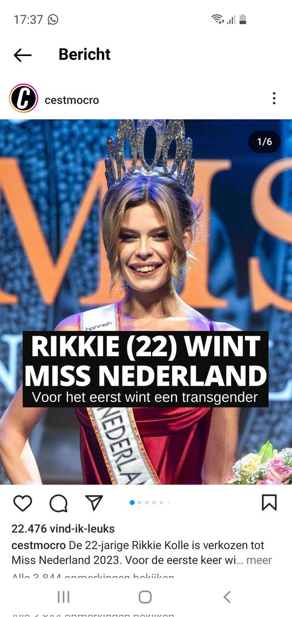 'De mooiste vrouw' van Nederland is een MAN.. De wereld is zo naar de klote😔 
#MissNederland2023 #MissNederland #Rikkie