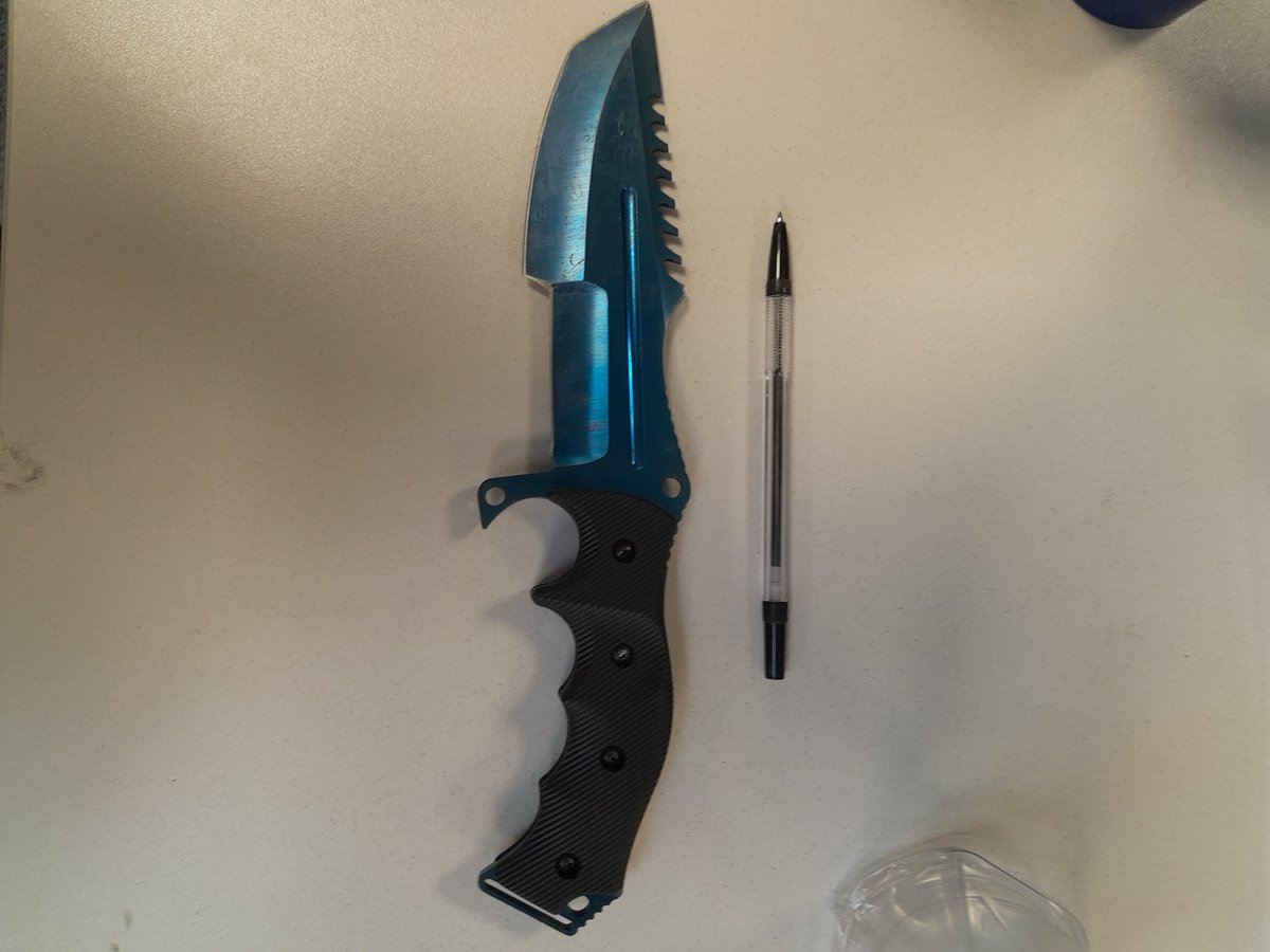 Officers from Shift 1 Stoke North Response have located this weapon during a stop and search of a teenager in Burslem Town centre.  Offender was arrested and dealt with accordingly. inc:-0623-06/07/23 refers.  #ditchtheblade #stopandsearch