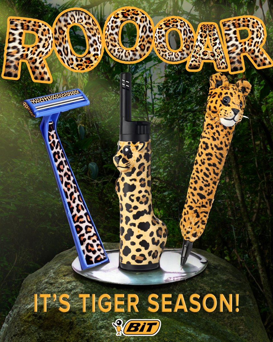 regulars_'s tweet photo. Embrace the wild side and unleash your style with Bit's brand-new line of leopard-patterned essentials! Get ready to make a fierce statement with the new lighters, disposable razors, and pens.
https://t.co/qVvWtwd7vj
#RegularsNFT #RegularAds https://t.co/fiVWhWTl9l